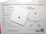 un certificat sur lequel figure l'image d'un point rouge