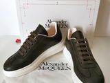 alexander alexander mcqueen sneakers in black leather with white soles