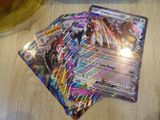 a close up of a pokemon card on a table