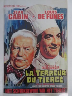 affiche de cinéma française représentant le chef et le chef dans la cuisine