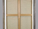 an image of a picture of a window with a wooden frame