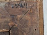 a picture of a picture of a wooden frame with the word usa written on it