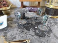 Lot comprenant : bourse, lampe de mineur, deux lanternes de … (photo 5)