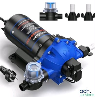 an image of a water pump with a hose attached to it
