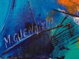 a painting of a boat with a name painted on it