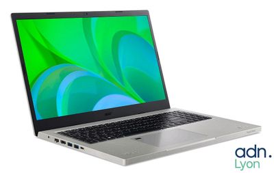 an image of a laptop with a green screen on a white background