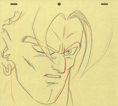 croquis représentant un homme et une femme face à face
