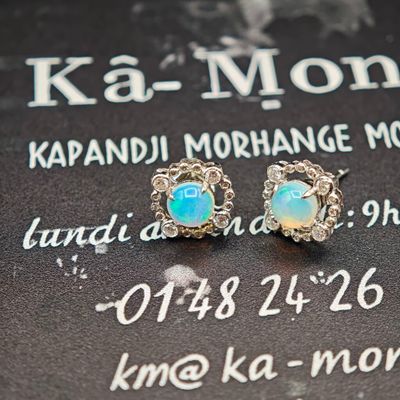 une photo d'une paire de boucles d'oreilles posées sur un livre