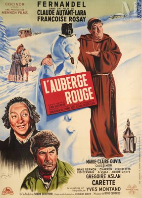 french movie poster for the film l ' auberge rougee
