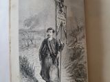 un livre ouvert sur lequel figure le dessin d'un homme tenant un drapeau