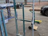 an image of a metal scaffolding in a warehouse