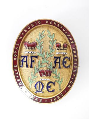 an image of a badge with the letters aff jac on it