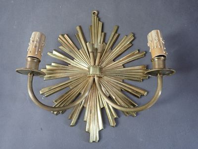 MAISON CHARLES applique en bronze à deux bras de lumière 32x…