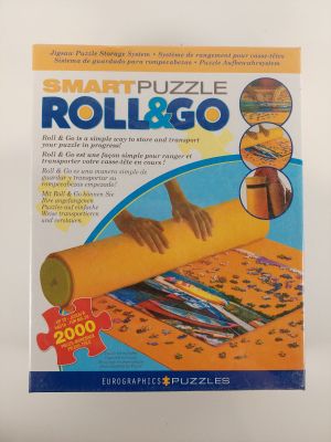 a close up of a book with a roll and go puzzle on it