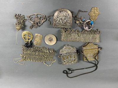 a lot of silver items that are on a table