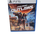 Jeu « Star Wars Outlaws » sur fond blanc, dans un boîtier bleu