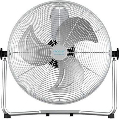 a white fan sitting on top of a metal stand
