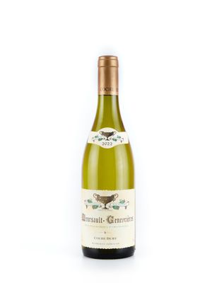 la bouteille de vin blanc est posée sur une surface blanche