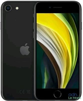 the new apple iphone se is shown in black