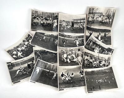 Rugby à XV / Saison 1936 Lot de 15 photographies argentiques…