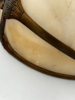 Paire d'appliques en métal et albâtre (photo 6)