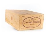 a wooden box with a label on it that says chasse - spleen