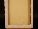 an image of a small easel with a painting on top of it