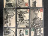many different pictures of a train on the tracks