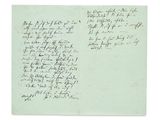 une lettre manuscrite, rédigée à l'encre noire sur une feuille de papier verte