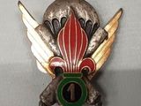 une image représentant un insigne métallique orné d'ailes et d'une fleur