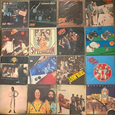 a picture of a collage of various album covers