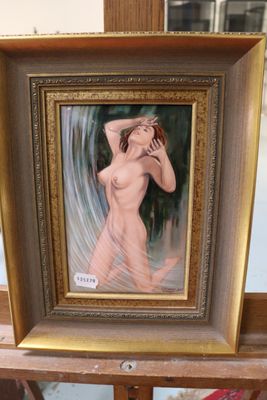 a painting of a nude woman in a gold frame