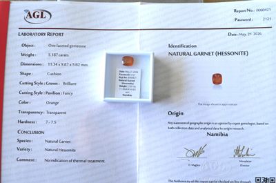 un papier sur lequel figure l'image d'un diamant rouge