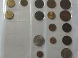 a lot of coins that are in a plastic bag