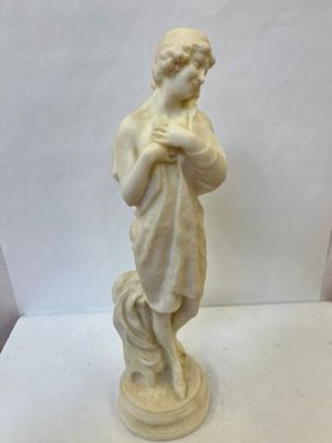 Sculpture EN Albatre Art DÉCO. "Jeune Femme AU Bain" "Dopo I…