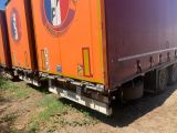 a truck that is parked on the side of the road