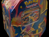 a box of pokemon trading card games on display