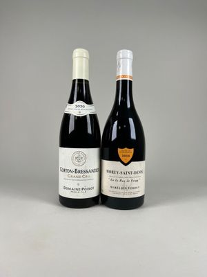 deux bouteilles de vin posées l'une à côté de l'autre sur une table
