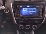 a picture of a car dashboard with a car radio in it