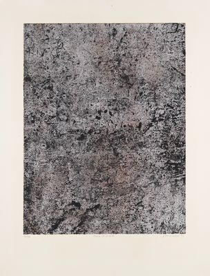 an image of a black and white painting on a white wall