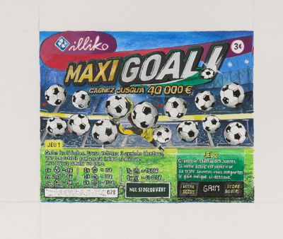 a lot of soccer balls that are on the wall
