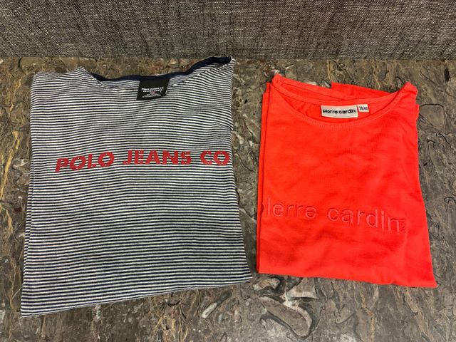 Lot comprenant un t-shirt Pierre CARDIN orange et 1 t-shirt RALPH...