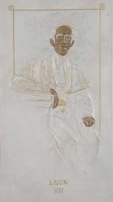Enrique ATALAYA (1851-1913) Portrait du pape Léon XIII