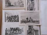 many pictures of people on a boat in the water