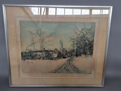Bernard GANTNER "Paysage d'hiver"