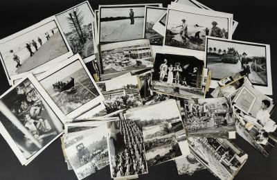 plusieurs vieilles photos en noir et blanc représentant des personnes jouant au golf