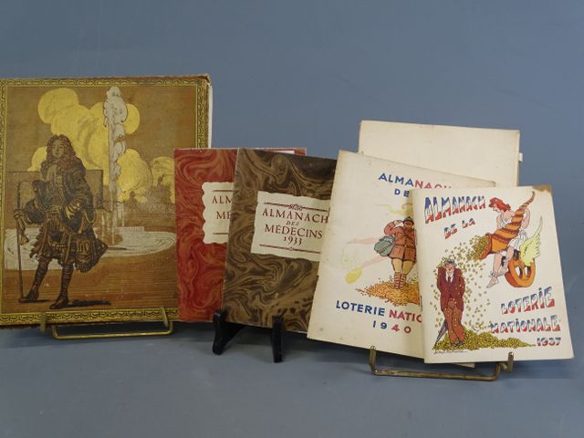 Deux almanachs des médecins (1932-1933), 2 almanachs loterie nati...