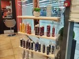a display of hair products in a store