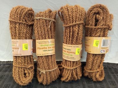 Lot de 55 ficelles de coco - 100% naturelle - Ø14mm - 10mètr…