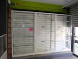 a store with a lot of glass doors in it